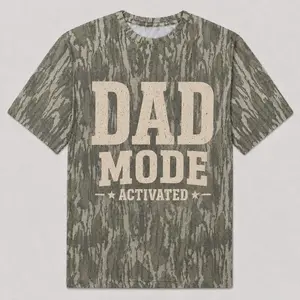 Dad Mode Camo T-Shirt, Funny Dad Graphic Tee, Father’s Day Shirt, Country Outdoor Style Top, Gift for Husband Dad Grandpa