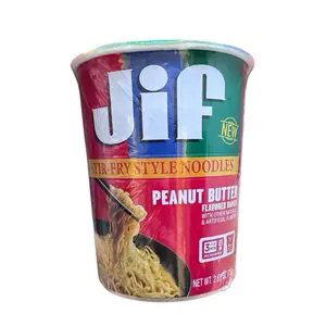 New Jif Stir-Fry Style Noodle Peanut Butter Flavor Ramen- 1 Cup 2.65 oz