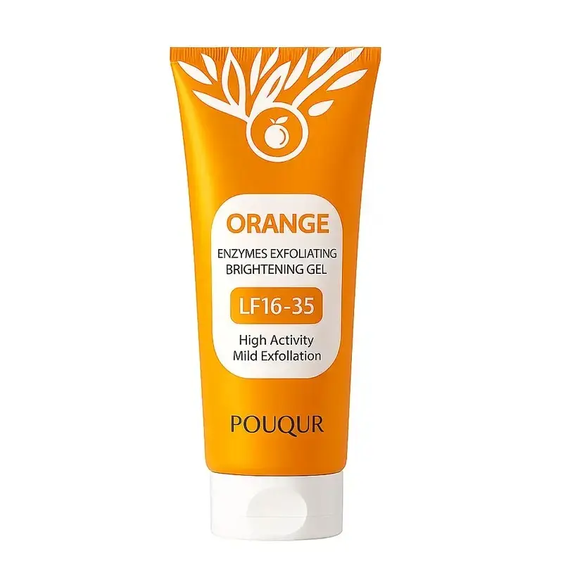 Orange Exfoliating Gel, Facial and Body Scrub, Deep Cleansing Skin Care Product, Gentle Exfoliating Product for Facial and Body Skin, Gentle Exfoliator, Face Body Scrub