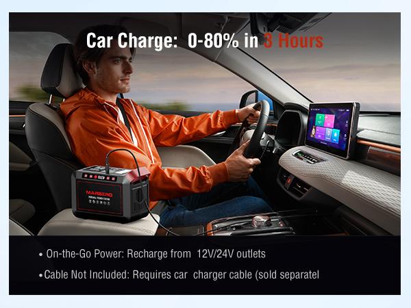 MARBERO 237Wh Solar Generator with 60W Solar Panel Portable Power Station with 2 x 300W AC Outlets (375W Surge) 8 Output Ports Pure Sine Wave for Home Camping Essentials Emergency MARBERO 237Wh Solar Generator with 60W Solar Panel Portable Power Station with 2 x 300W AC Outlets (375W Surge) 8 Output Ports Pure Sine Wave for Home Camping Essentials Emergency