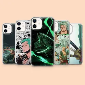 Roronoa Zoro anime phone case Swordsman for iPhone X, 11, 12, 13, 14, 15, 16, 17 & all sizes Samsung
