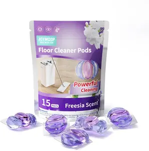JOYMOOP Floor Cleaner Pods, Floor Cleaning Solution with Mop Bucket, Freesia Scent Pack of 15 Pcs