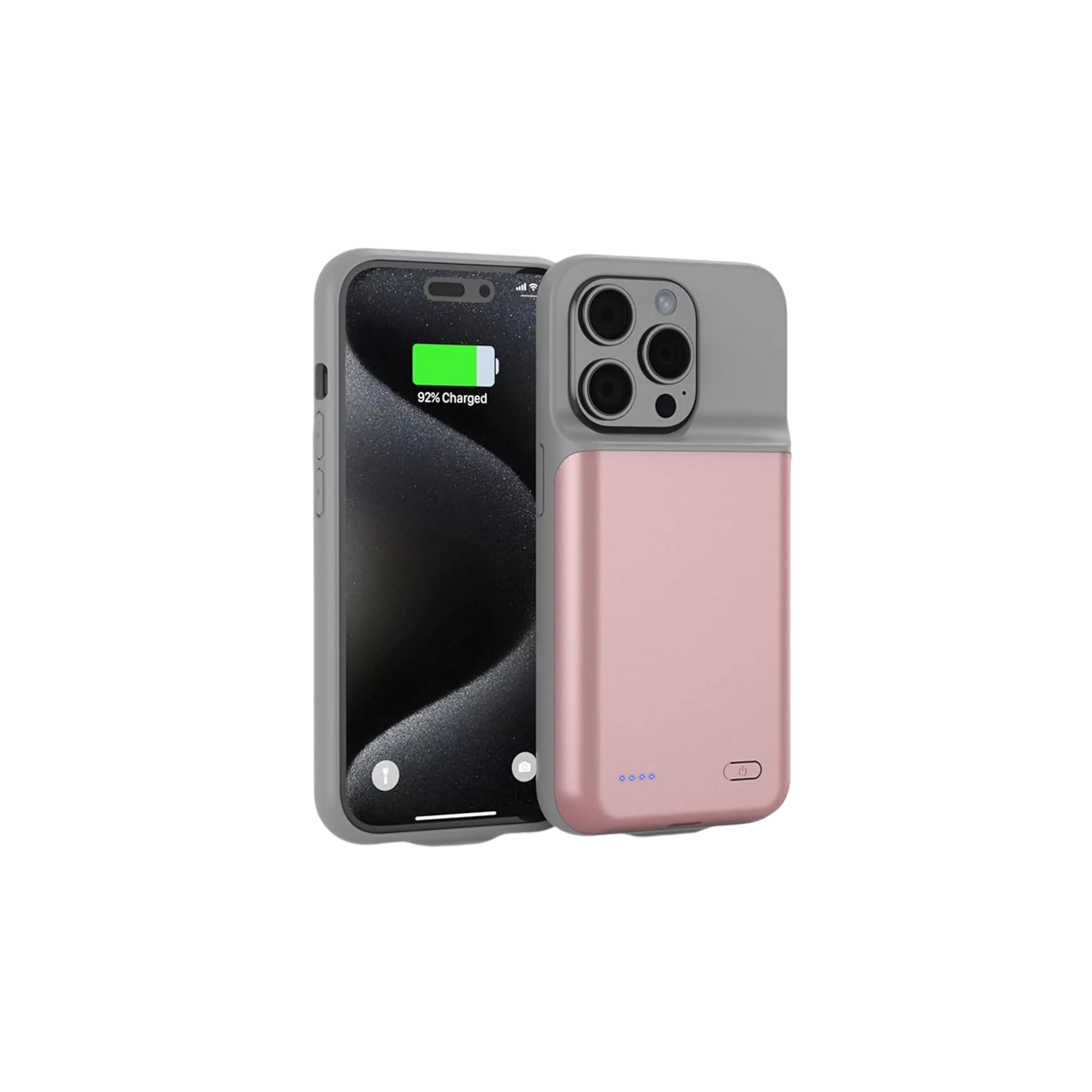 Portable Charging Case Pink/Grey Portable Charging Case Pink/Grey