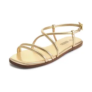 Women's Strappy Flat Sandals Summer Lace Up Open Toe Comfortable Slip-On Ankle Strap Sandals Girl Walking Shoes