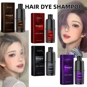 Hair Dye Shampoo Gentle Non-Irritating Scalp-Friendly DIY Long-Lasting Easy Color Hair Dye Shampoo