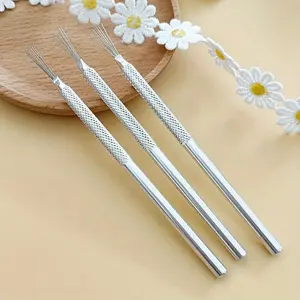 7 Pin Feather Wire Texture Ceramics Tools Polymer Clay Sculpting Modeling Tool DIY Pottery Brush Pottery Tools Cake Accessories Art