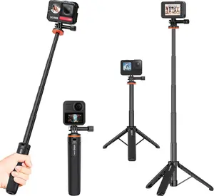 20.1" Mini Extendable  Tripod,Portable Selfie Stick Tripod for DJI  Action 5Pro/4/3, Max Hero 13 12 11 10 9 8 7 6 5 4 3 3+ 2 1 Session,Insta360 X5/X4
