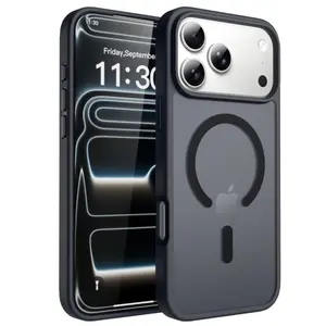Magnetic for iPhone 17 Pro Max Case,[Fit for MagSafe][Military-Grade Drop Protection][Translucent Matte] Durable Shockproof Protective Bumpe,Anti-drop Phone Protective Case for iPhone 17AIR 17Pro 16Promax 15Plus 14Pro 13 12