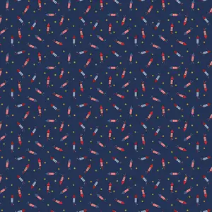 Fabric Riley Blake Navy Pop Boom Bang Seasonal Basics by the Quarter Yard C769-NAVY