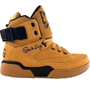 Patrick Ewing Athletics Men's 1EW90013-704 33 HI OG Sunflower Basketball Shoes - Sunflower & Black Suede Upper with Reversible Ankle Strap