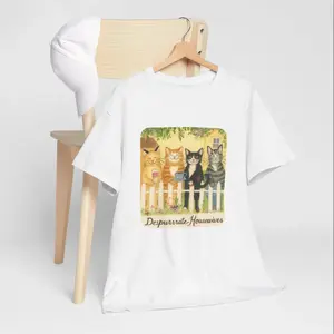 Desperate Housewives Cat Unisex Heavy Cotton Tee, Nostalgic TV, Wisteria Lane