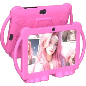 Kids Tablet, 7 Inch Tablet for Kids 4GB+32GB Supports 1TB Expansion Android Preinstalled Parental Control Children Education Toddler Tablets with Dual Camera Bluetooth WIFI6 Shockproof Kickstand Case for Gifts