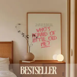 Pink Tay Poster Whos afraid of little old me print The  Poets  Poster  dorm room Tay wall print