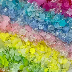 【F001】frosted Matte Floral & Leaf Beads — DIY Bouquet Accessories, Materials, and Loose Beads