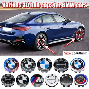 56/68mm Car Wheel Hub Center Cap Decorative Accessory, Wheel Center Cap Modification Part, Designed for the Wheel Hub Center Position, Compatible with BMW 3 Series / 5 Series / X3 / X5 / i3 / M Series and other BMW models available on the market.