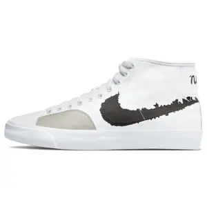 Nike Blazer Canvas Suede Sneakers for Men and Women – Ink-Splatter Design, Non-Slip, Durable, Lightweight, Mid-Top Verifiable, with credentials and supporting global authentication