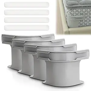 Bed Sheet Holder with Locking Clips Corner Fitted for All Mattress Sizes Durable Bedding Accessories Heavy Duty Sheet Holders Keep Sheets Tight