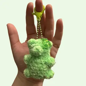 Handmade Crochet Mini Plushy Gummy Bear Keychain