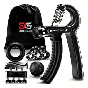 5-in-1 Hand Grip Strengthener Kit – Adjustable Gripper, Finger Exerciser, Stress Ball & Forearm Trainer for Rehab & Fitness resistance hand gripper