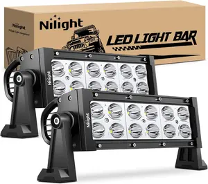 Nilight LED Light Bar 2Pcs 7.5 Inch 36W 2520LM Spot Led Pods Fog Driving Lights Roof Bumper Off Road LED Work Light for Motorcycles Van Camper Wagon Car Pickup Golf Cart ATV UTV SUV Truck Boat  dealsforyoudays