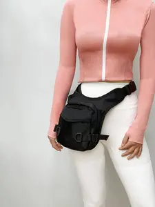 Versatile, exquisite, elegant, personalized and casual women's leg bag with elegant and lightweight texture, a niche women's bag with a versatile design, suitable for commuting, outdoor sports, and gym use, Zipper Fanny Pack, Zipper Belt Bag