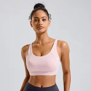 RUNNING GIRL Sports Bra for Women High Support, Molded Cup High Impact Sports Bras for Women with Sewn in Pads #SummerVibes Workout Bra Yoga Bra Yoga Clothes Yoga Activewear summerwins