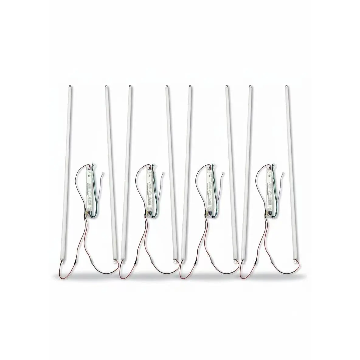 E2 LIGHTING Retrofit Kit 4ft LED 40W, Magnetic Linear Strip, Fluorescent to LED Conversion Kit 4000K, 2x4ft Panel Light Tube, 5400LM Daylight White, 0-10V Dimmable, Office Use (4000K-4 Pack)