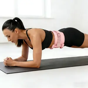 Yoga Pilates Exercise Belt, Dumbbell Weighted Waist Strap, Hip Bridge Assist Band, Anti-Slip Weight Training, Fitness Equipment