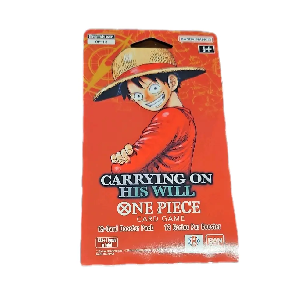 One Piece Trading Card Game OP13 OP-13 - Carrying On His Will English Sleeved Booster Pack - TikTok Shop One Piece Trading Card Game OP13 OP-13 - Carrying On His Will English Sleeved Booster Pack - TikTok Shop