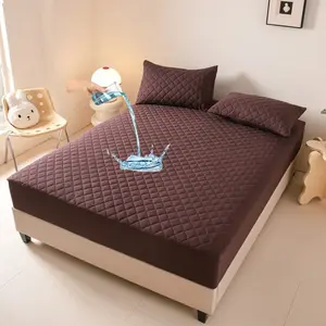 Waterproof Mattress Protector Set, Deep Pocket 30cm, Soft Breathable, Suitable for Bedroom, Guest Room, Apartment, School, Kids, Pets, Seniors