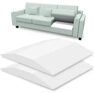 Sofa Couch Cushion for Sagging Sofas Repair Trapezoidal Furniture seat sag Repairing High Rebound, Firm Couch Sofa Cushion Sag Repair, White Set of 2
