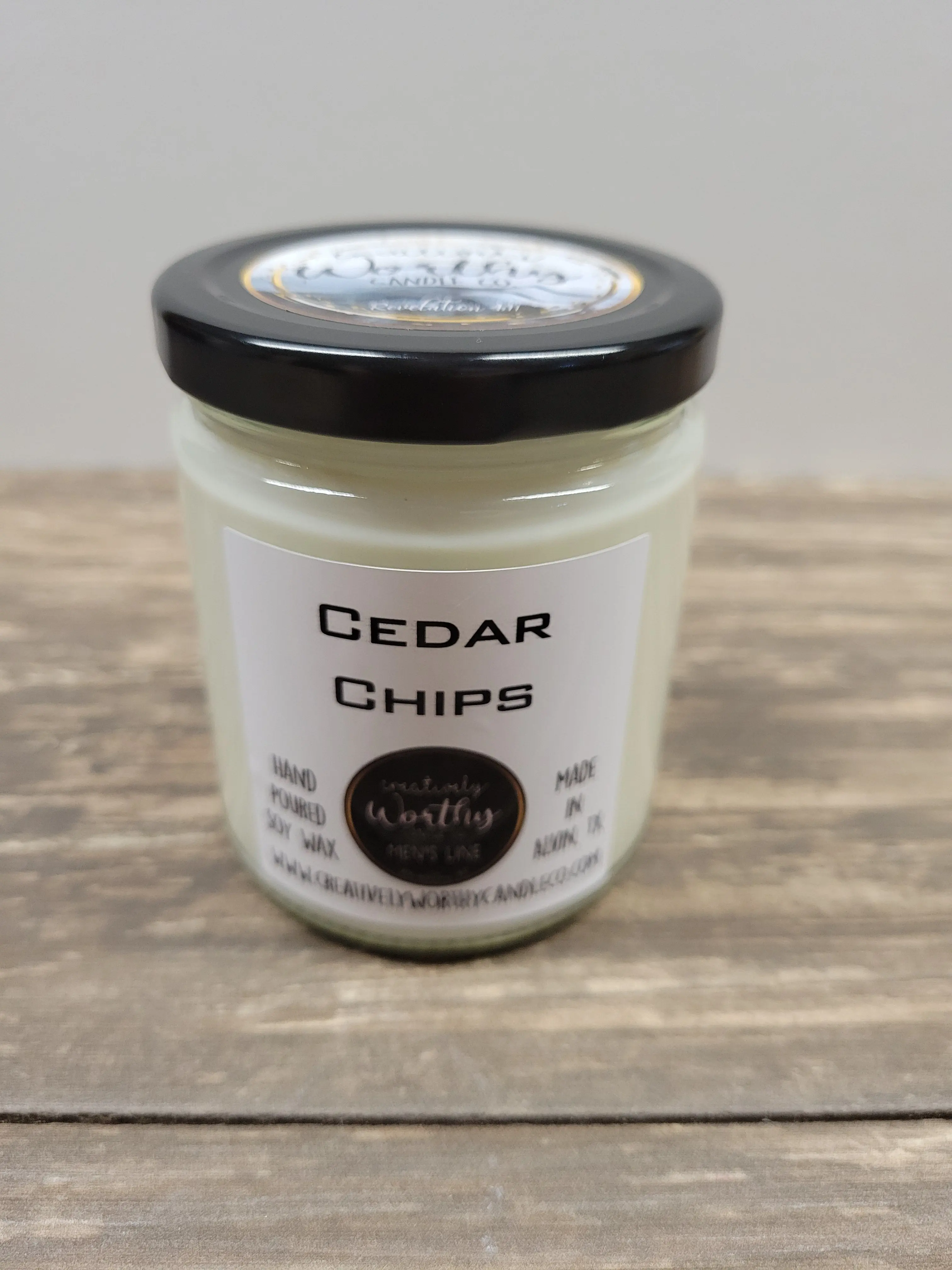 Cedar Chips Soy Wax Candles - 8 oz