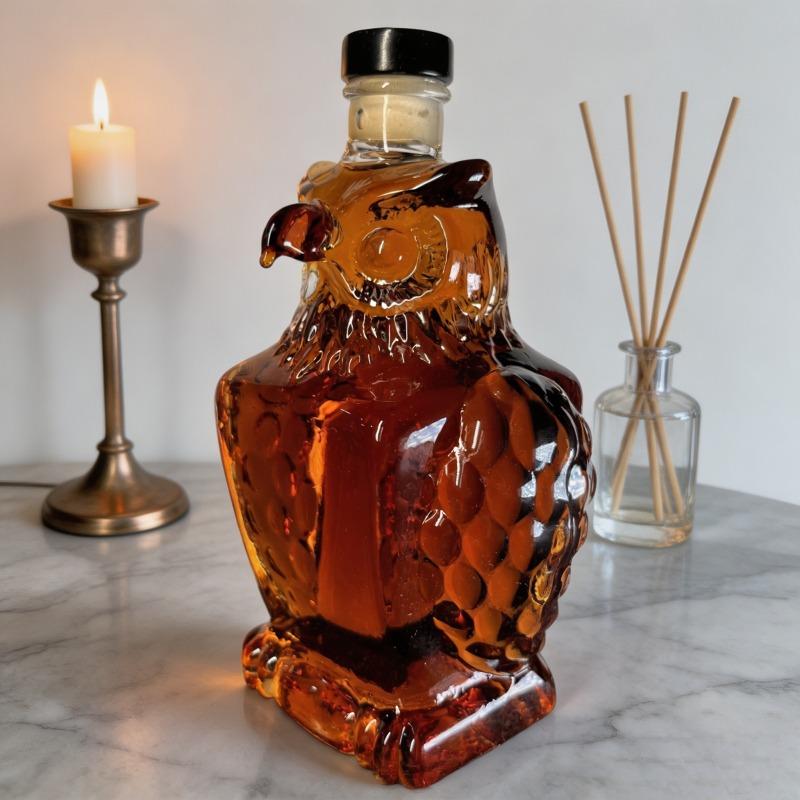 Eagle Shaped Glass Whiskey Decanter, Portable Creative Liquor Storage Bottle, Art Sculpture Ornament, Unique Christmas Gift for Men & Couples, Home Bar & Party Decor