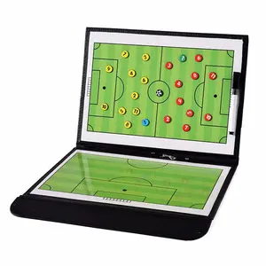 Leather football tactical board, competition coach tactical board, professional board, made of leather for activities, semi-wholesale, foldable