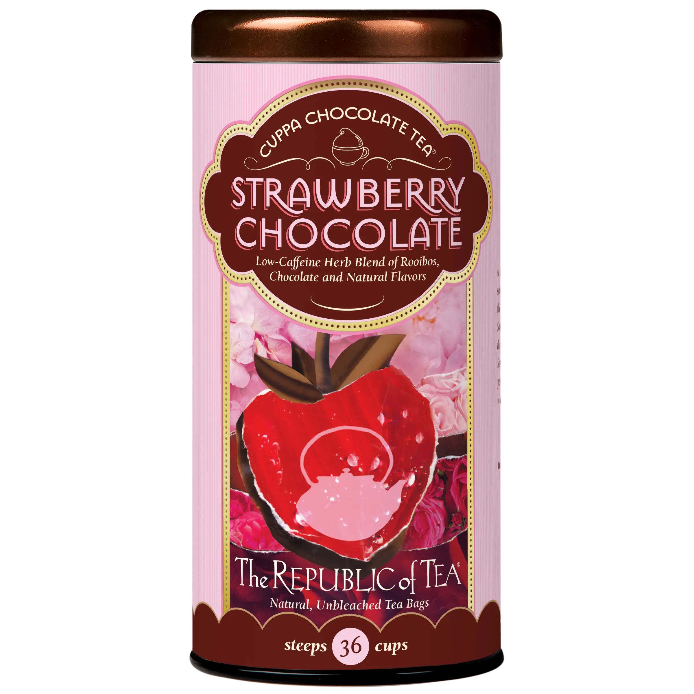 The Republic of Tea-Strawberry Chocolate Low Caffeine Herb Tea, 36 Tea Bags The Republic of Tea-Strawberry Chocolate Low Caffeine Herb Tea, 36 Tea Bags
