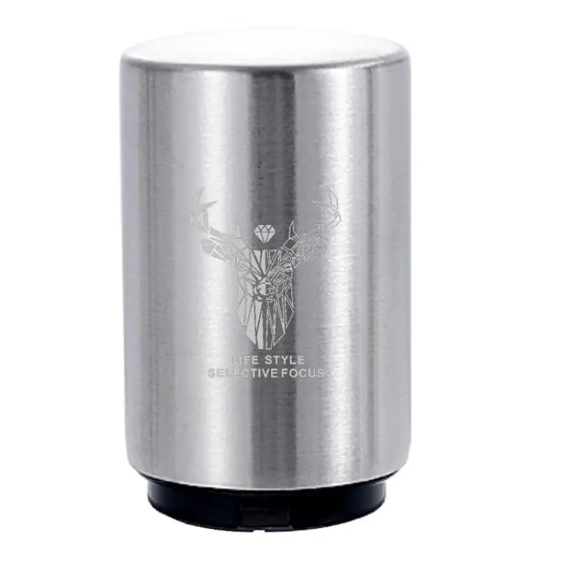 Stainless Steel Press Beer Opener, 1 Count Portable Multi-function Bottle Opener For Home Kitchen Camping Bar