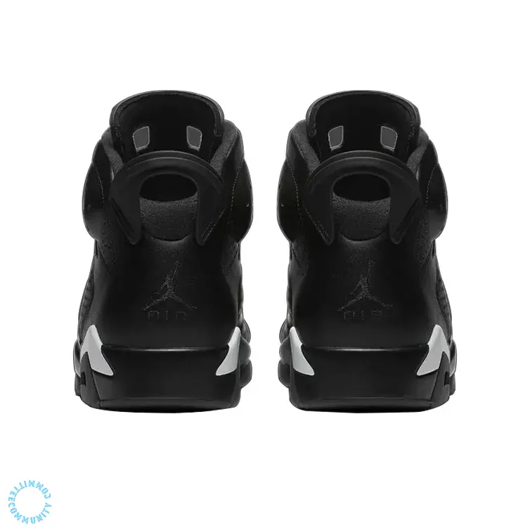 All-Black High-Top Perforated Leather Basketball Shoes, featuring a black perforated leather upper with black midsole and translucent outsole. The heel pull tab enhances functionality, ideal for on-court performance and streetwear styling.