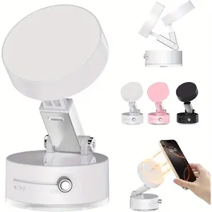 Magnetic Suction Cup Folding & Rotating Bracket, Universal Vacuum Rotating Bracket, Mobile Phone Bracket for Home Office, Phone Suction Mount