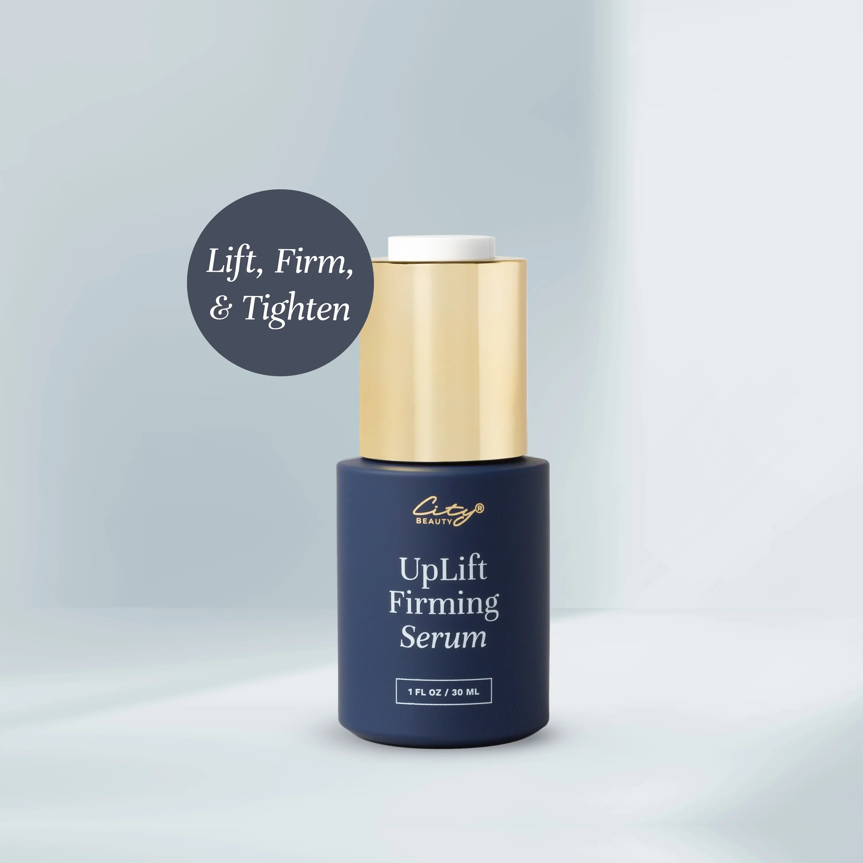 City Beauty UpLift Firming Serum - Lightweight Hydrating Anti-Aging Face Serum for Sagging, Wrinkled Skin with Marine Extracts & Hyaluronic Acid