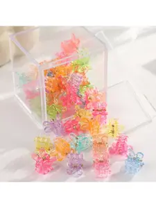 50pcs Mini Butterfly Hair Clips, Hair Clip Set in Various Colors, Perfect for Stylish Braid Designs & Everyday Use, Random Selection Adds Fun Variety!