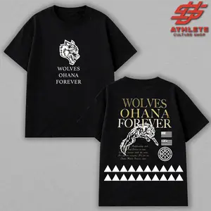 [Youth + Adult] "Wolves Ohana Forever" Gym Sport Comfort Cotton T-Shirt – Timberwolves Workout Shirt, Gift for Him & Her.