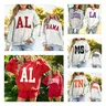 Mntaor Women's Game Day Mock Neck Fleece Lined Sweatshirt - Double Sided Graphic Print, Oversized Fit, Cozy & Trendy Varsity Style Pullover, Womenswear top