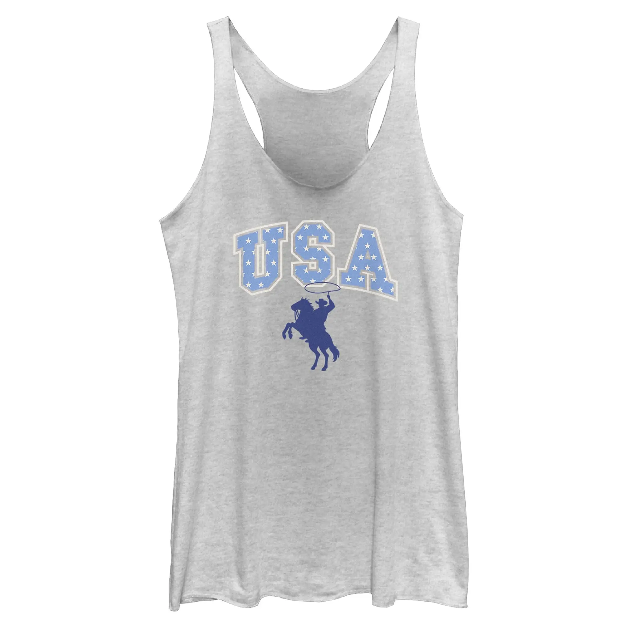 Lost Gods USA Star Rodeo Women's Sleeveless Racerback Tank, Cowboy Apparel for Everyday Casual Wear