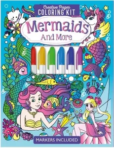 MERMAIDS AND MORE CREATIVE PAGES COLORING KIT