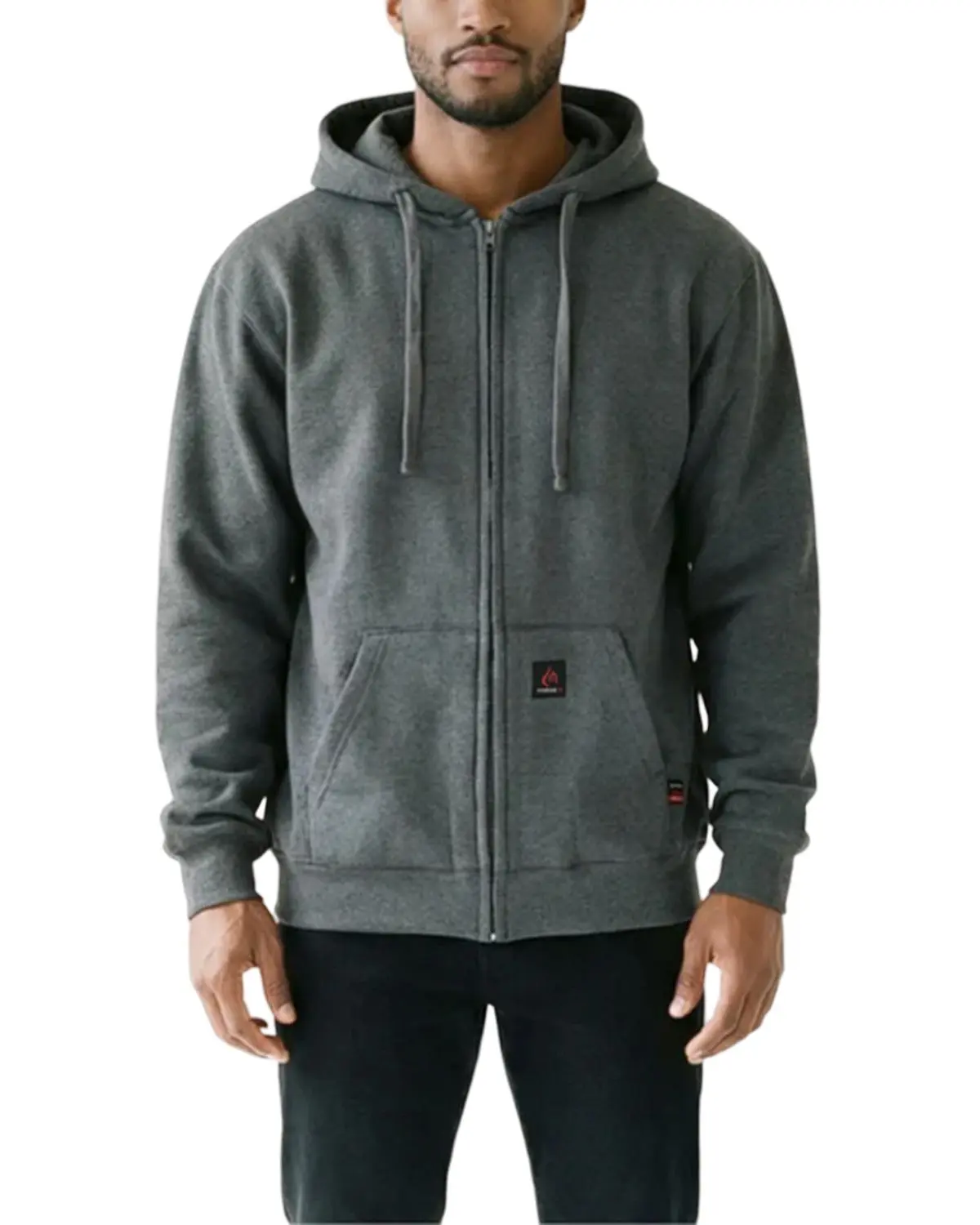 Forge Workwear Men's Men'S Fr Solid Zip-Up Work Jacket - Mfrhdy-003-Char