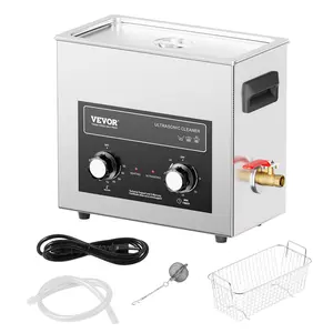 【Super Brand Day】VEVOR 6L Ultrasonic Cleaner with Heater Timer & Basket, Professional Digital Sonic Cavitation Machine, 180W Cleaning Machine for Watch Instruments, Glasses, Coin, Metal Parts, Tool,DEALS FOR YOU