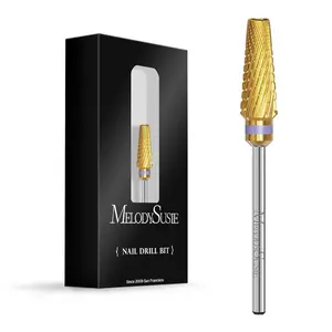 Upgrade 5 in 1 Nail Drill Bits, 3/32'' Carbide Tungsten Multi-function Mixed Sizes Edition, Suitable for Manicure Pedicure Cuticle Gel Polishing, Professional Advanced Bits, Series Bit X