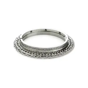 CHAIN SILVER BRACELET STACK