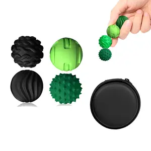 4pcs Silicone Magnetic Sensory Balls Fidget Toy Set, Quiet Stress Relief Fidget Desk Accessories for Adults & Teens, Ideal for Autism Adhd Anxiety