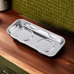 Tool Bowl Stainless Steel Parts Tray with Screw Holder